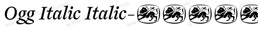 Ogg Italic Italic字体转换
